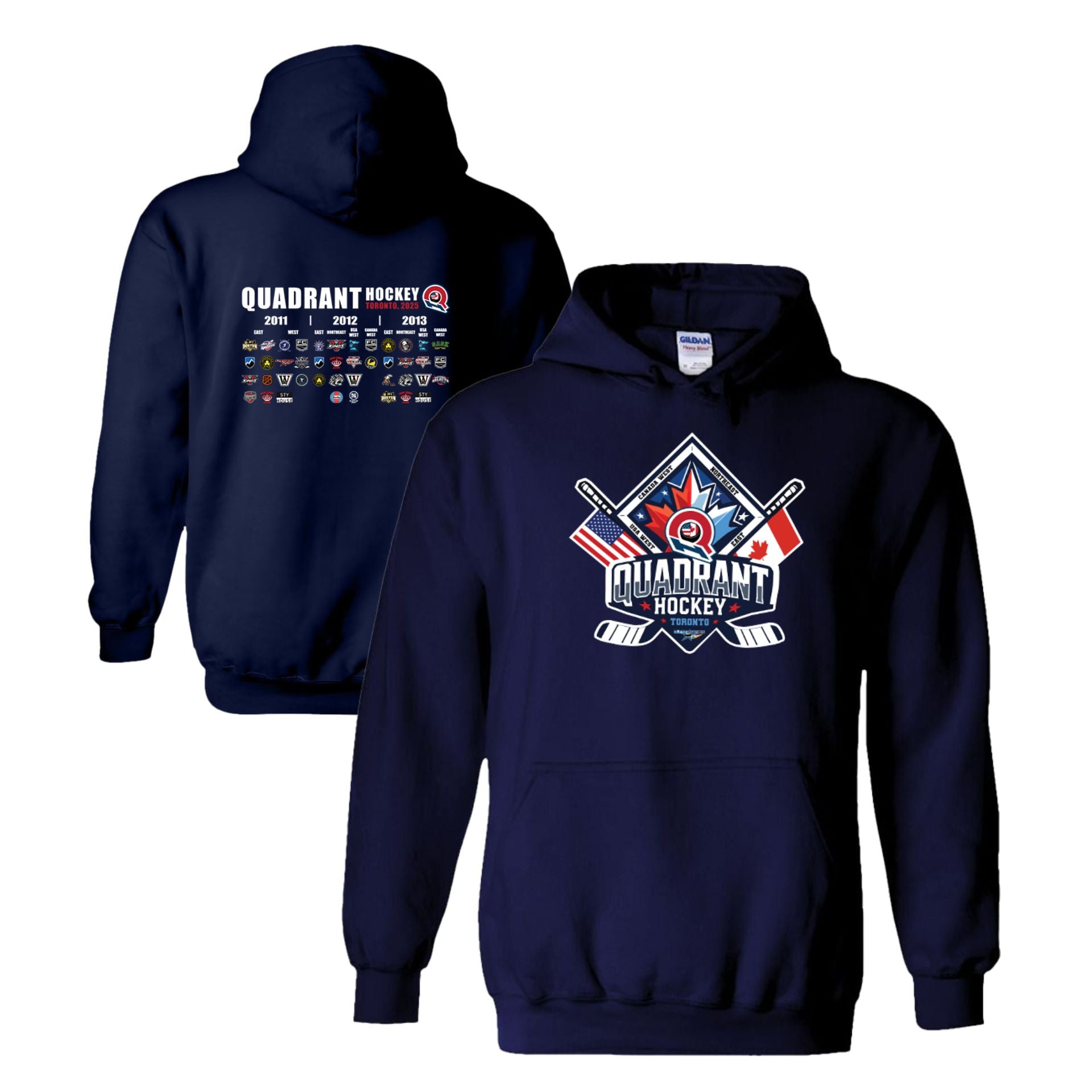 Quadrant Hockey Official Logo Hoodie