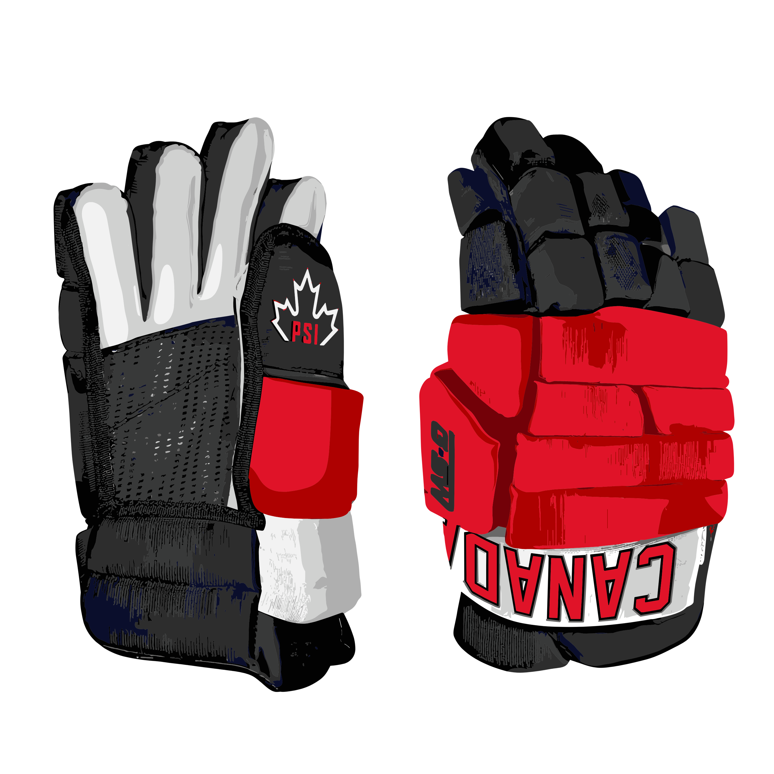 Team PSI Canada Custom Hockey Gloves