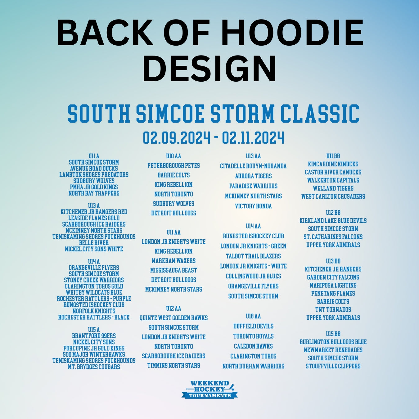South Simcoe Storm - Post Event Merchandise