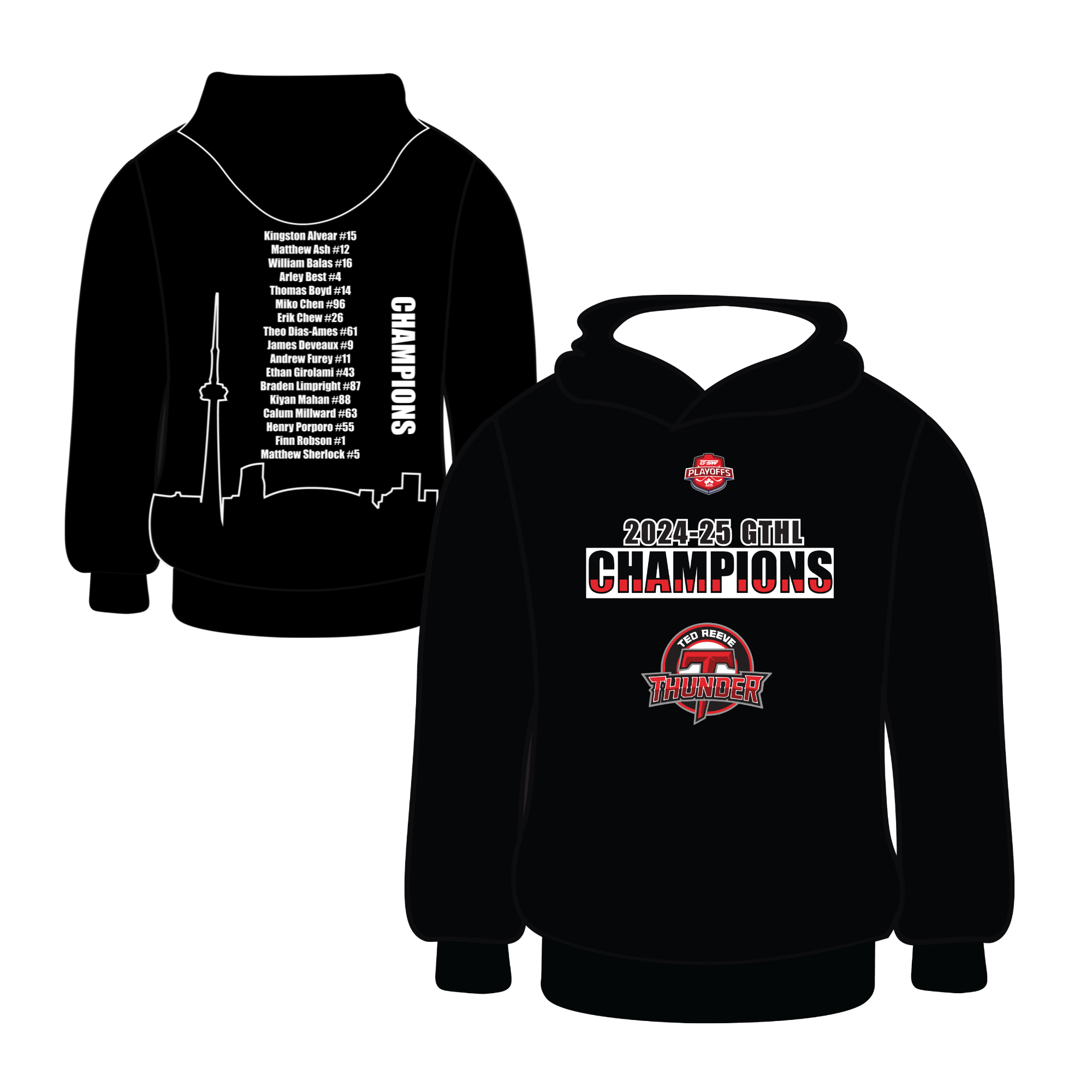 Ted Reeve GTHL Champion Hoodie