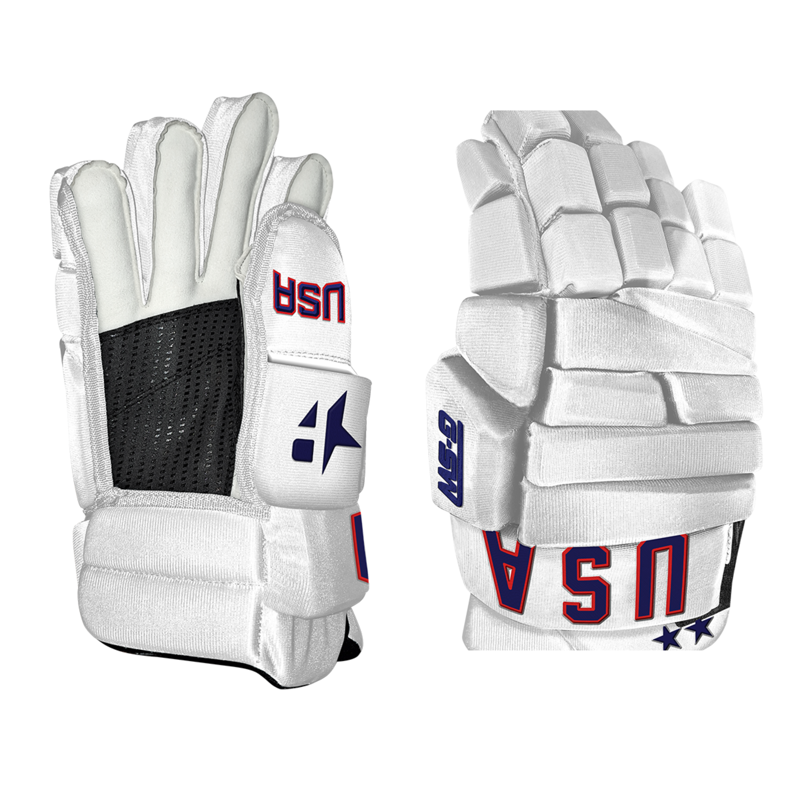 Team PSI White Out USA Custom Hockey Gloves