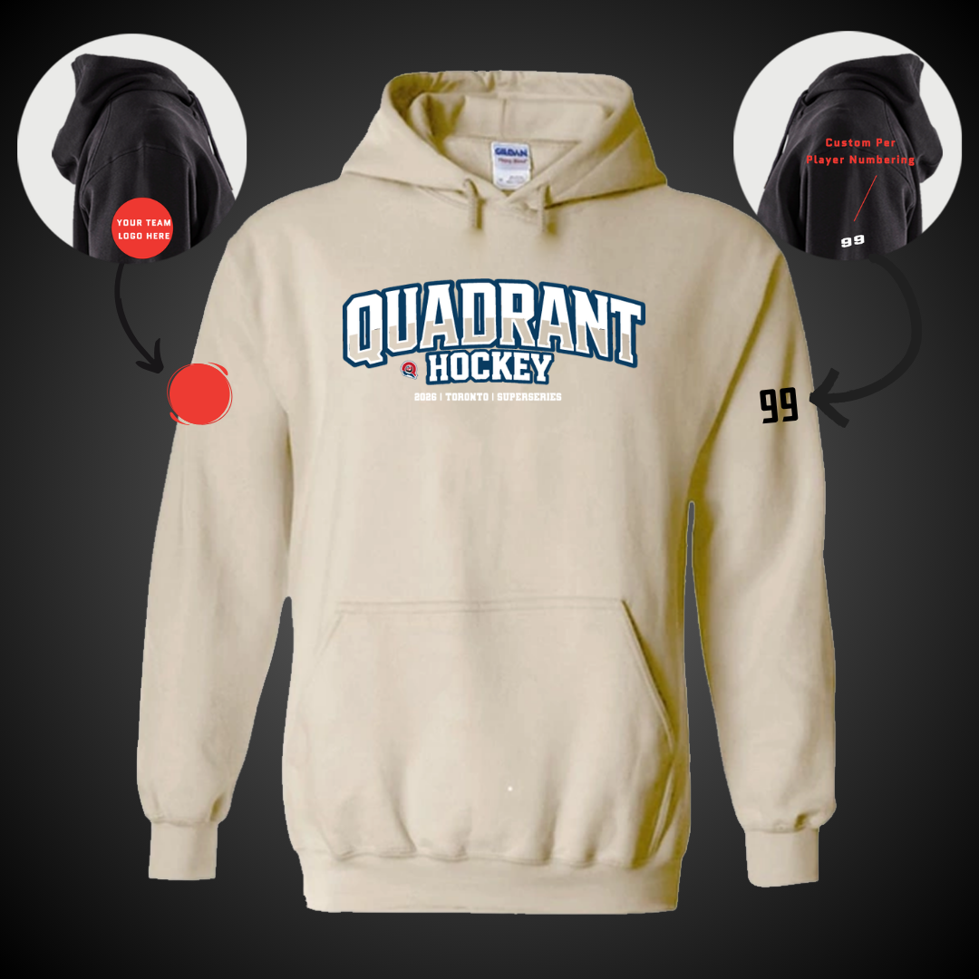 Quadrant Hockey Text Hoodie Team Pre-Sale