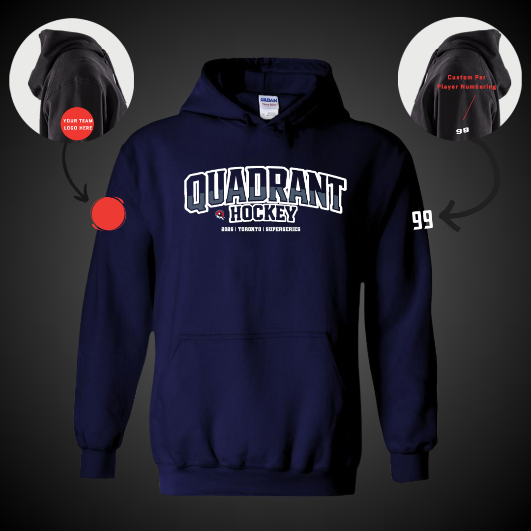 Quadrant Hockey Text Hoodie Team Pre-Sale