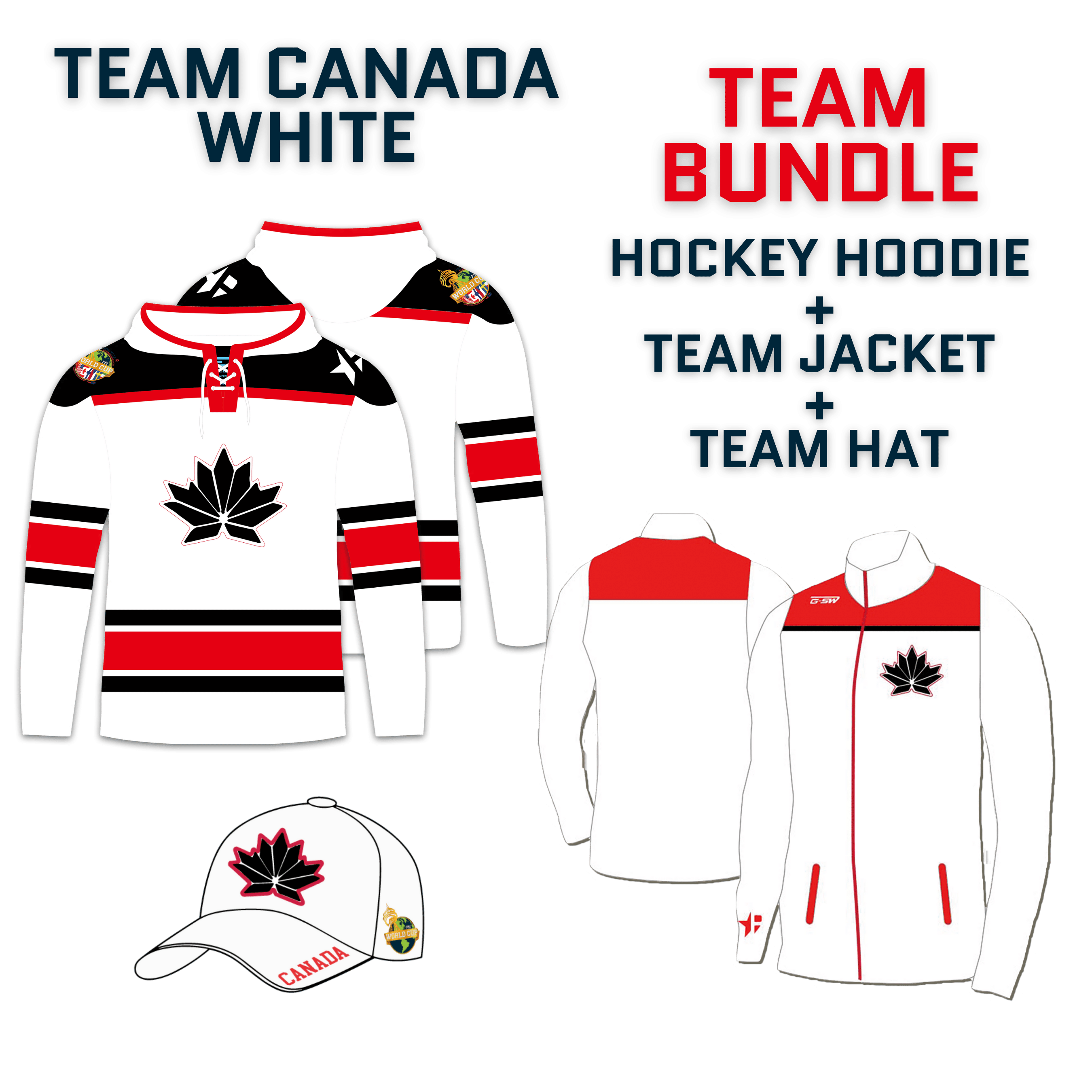 Canada White World Cup Team Bundle