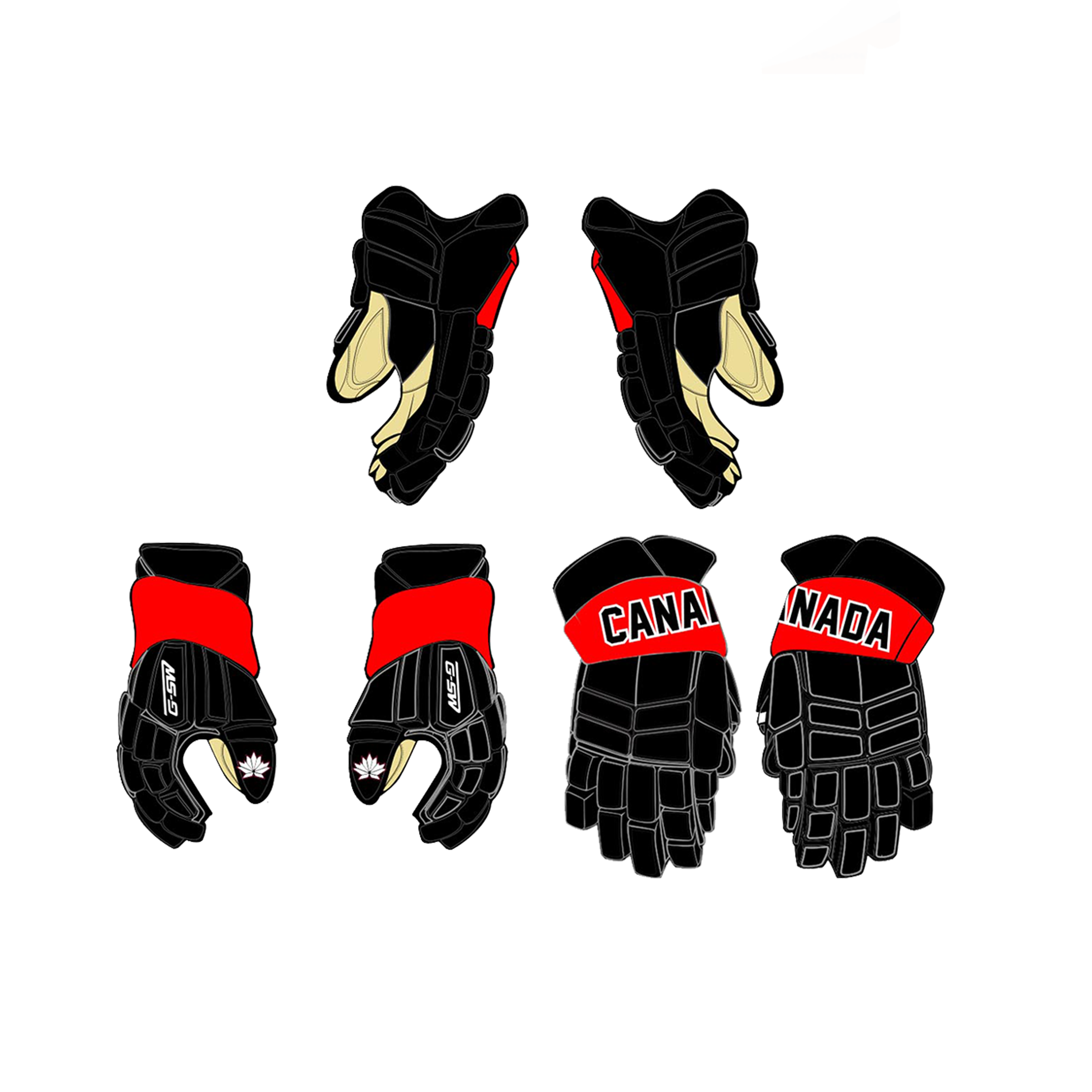Canada West Custom Hockey Gloves