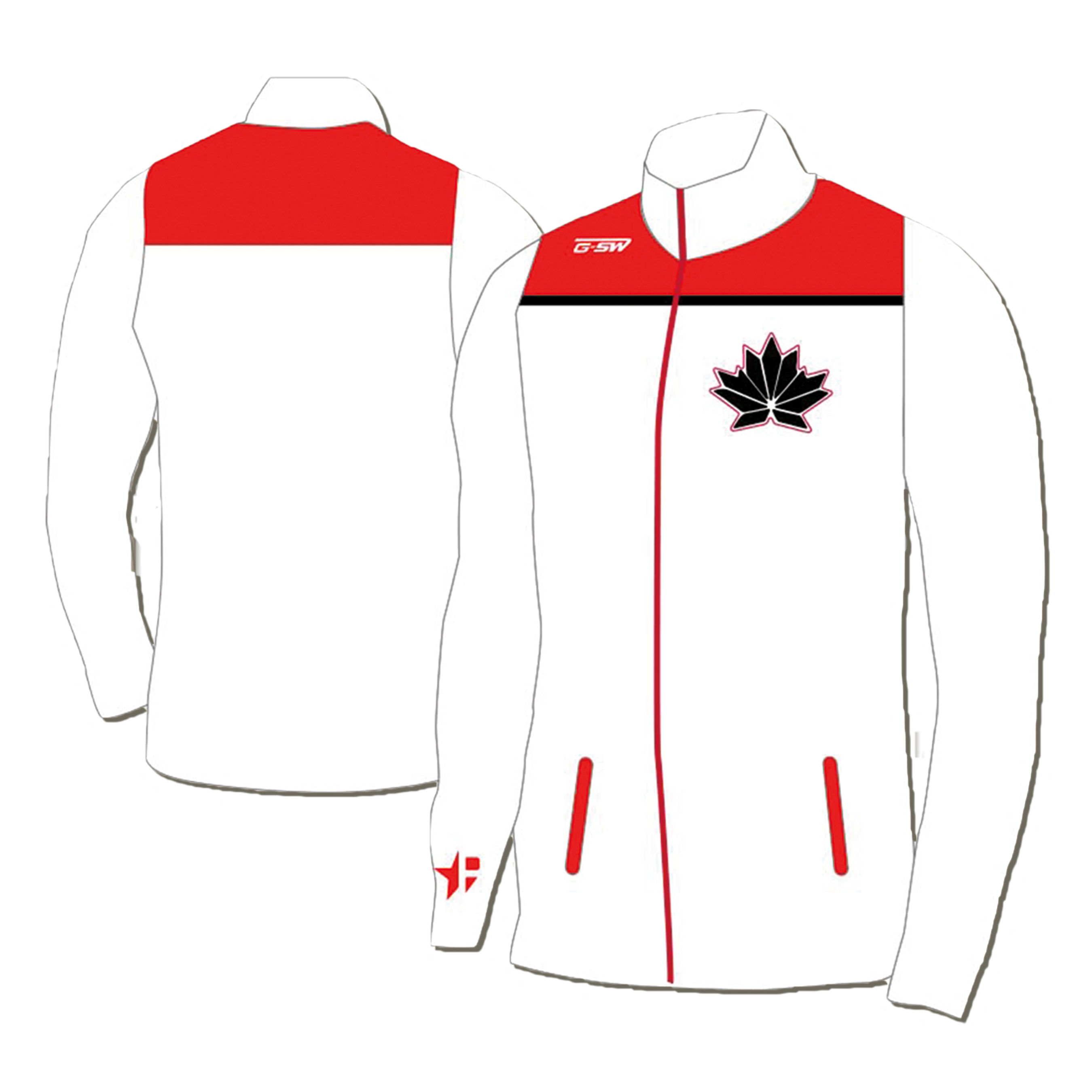 加拿大白色世界杯运动夹克