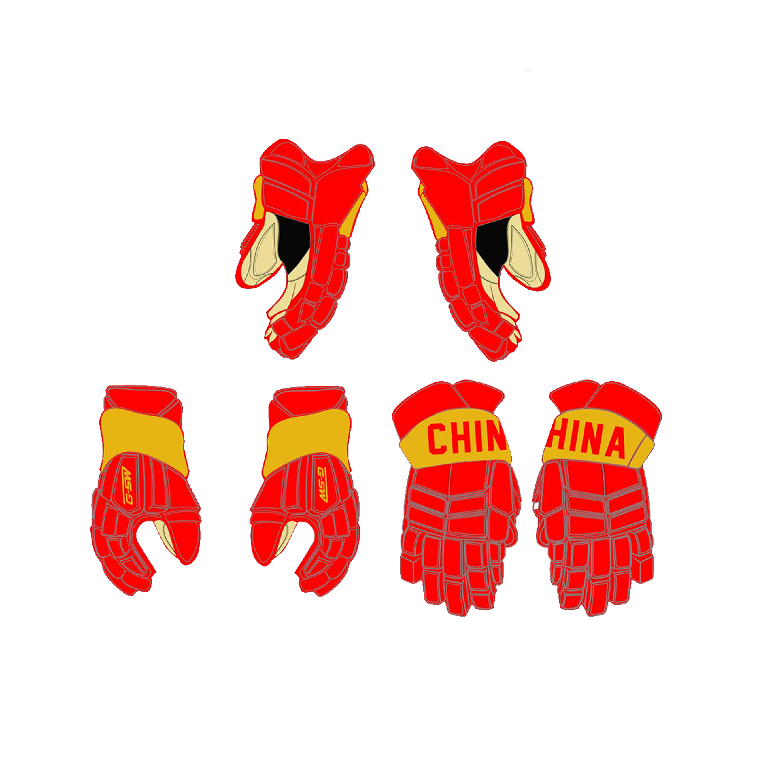 China Custom Hockey Gloves