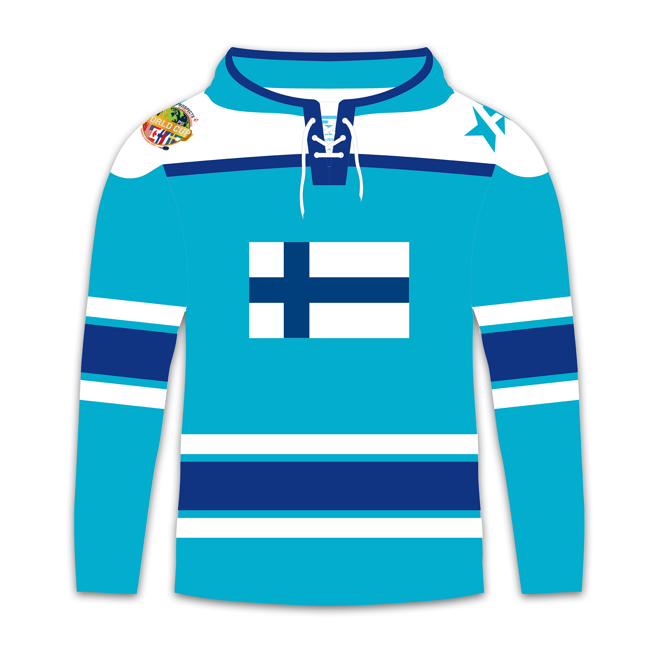芬兰世界杯曲棍球连帽衫