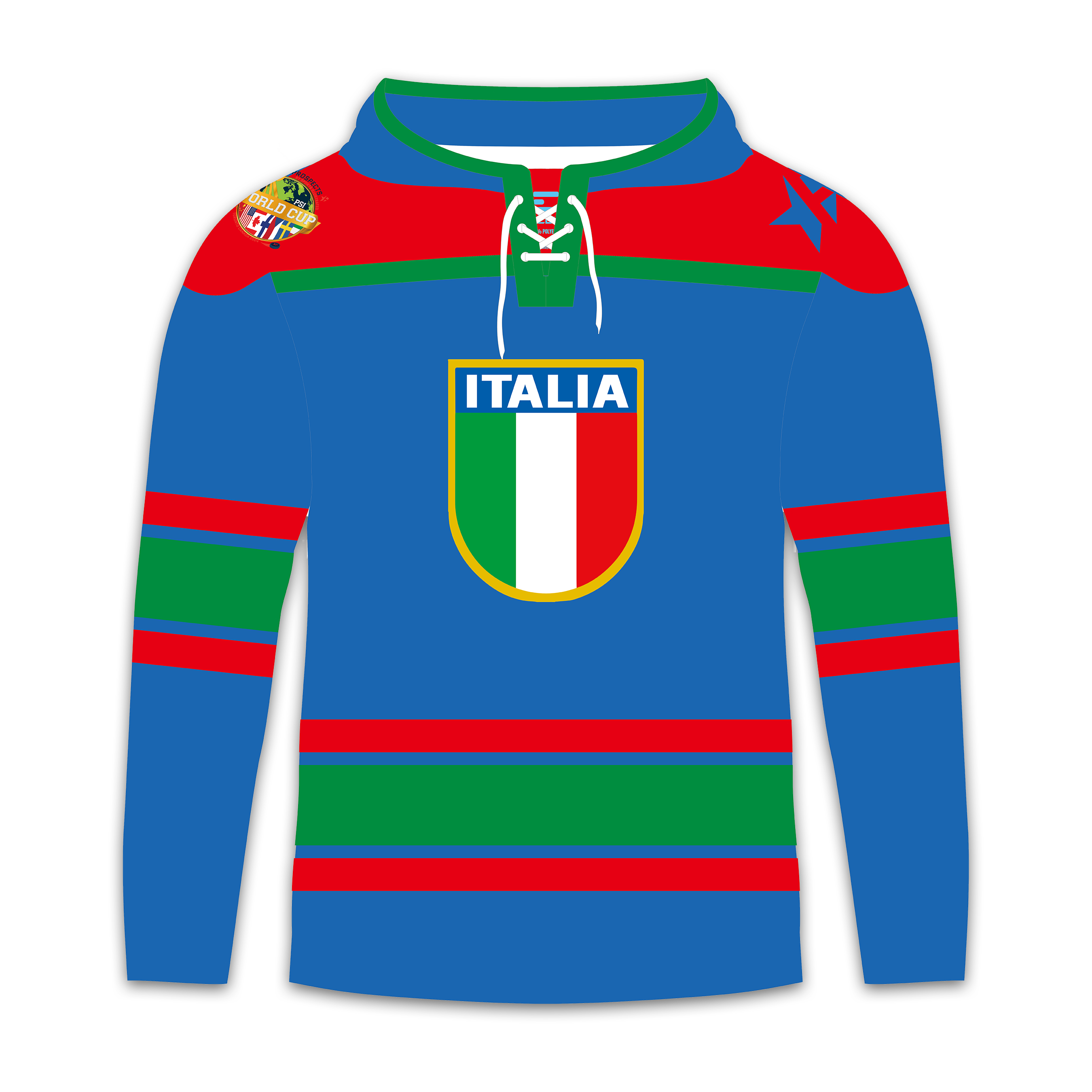 意大利世界杯曲棍球连帽衫
