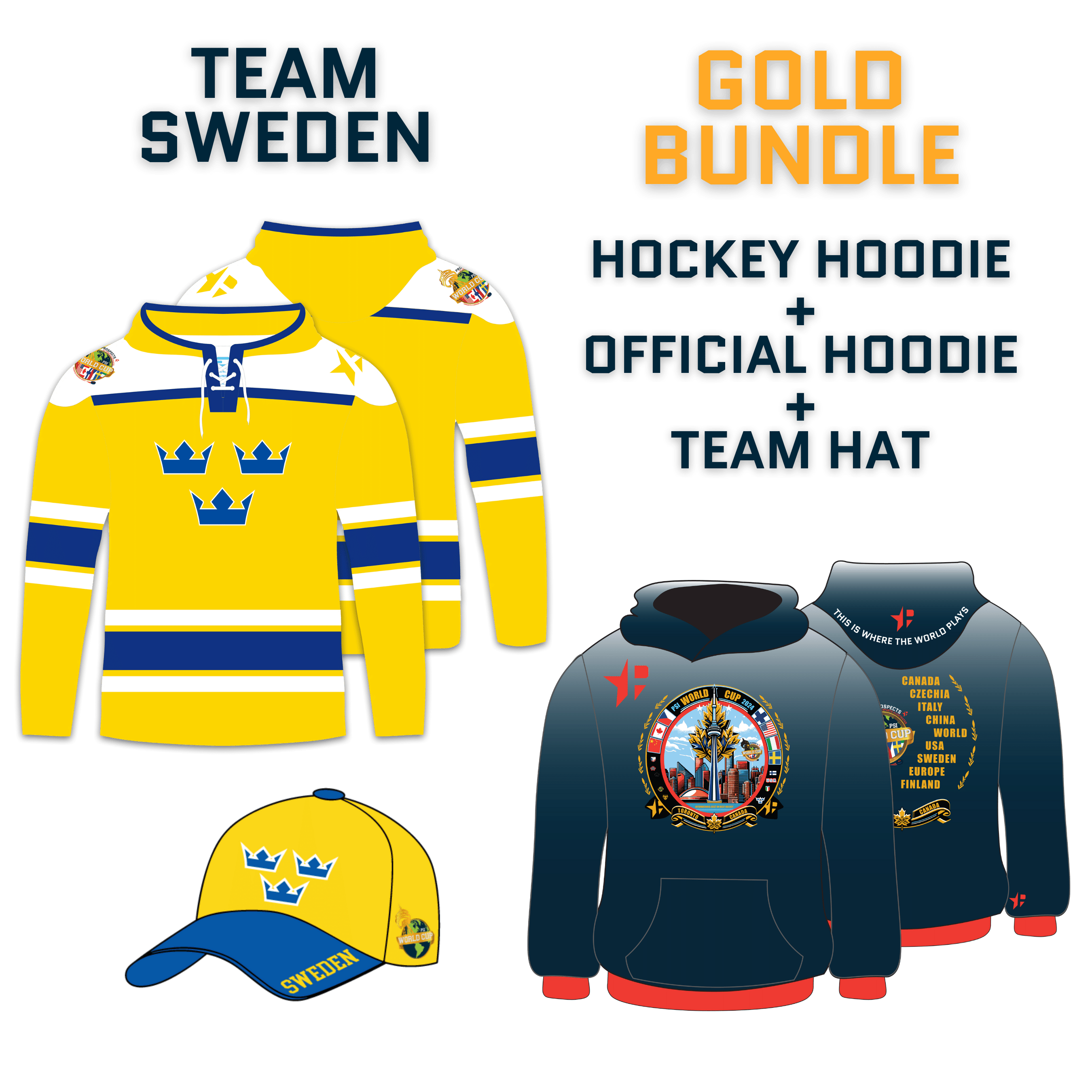 Sweden World Cup Gold Bundle