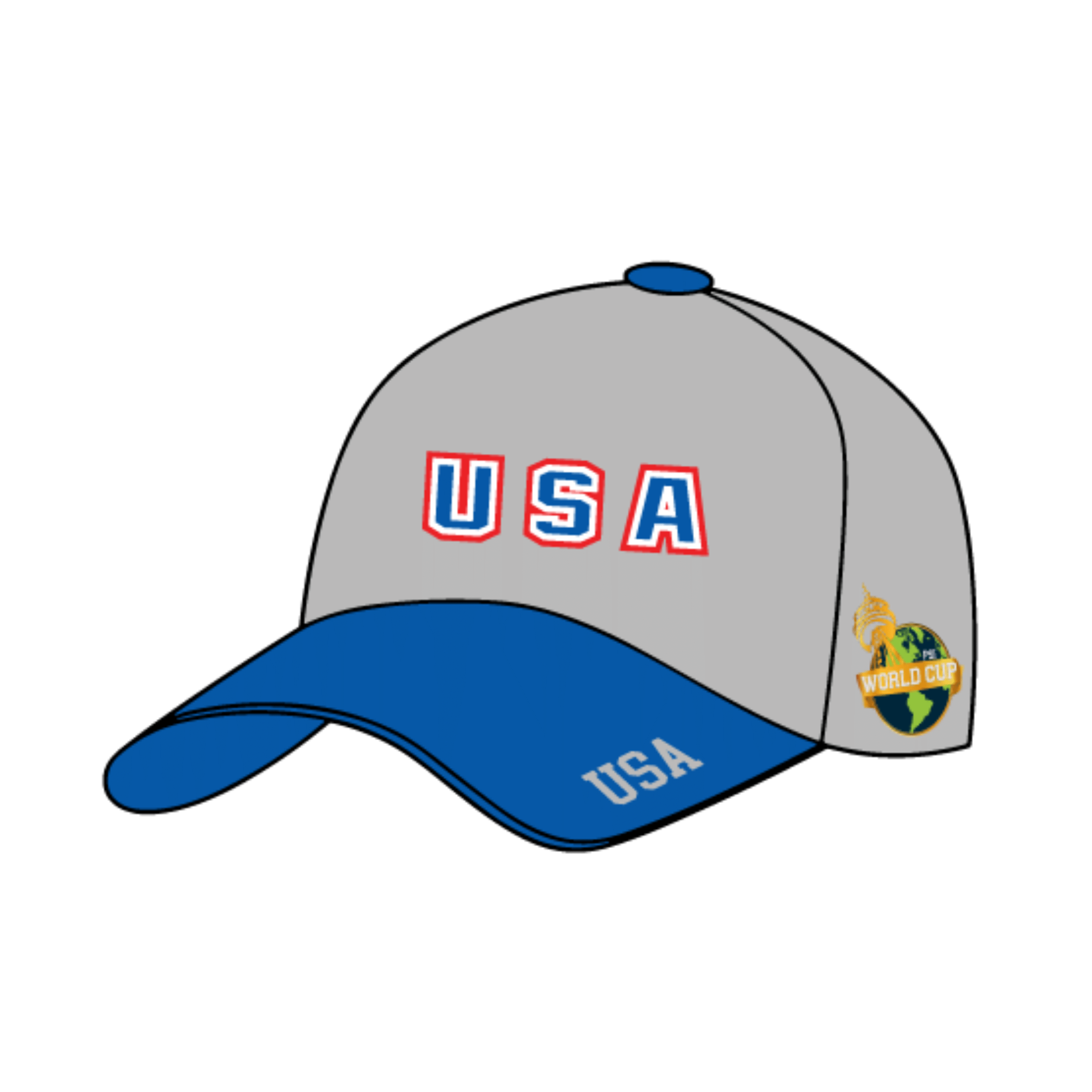 USA Silver World Cup Hat