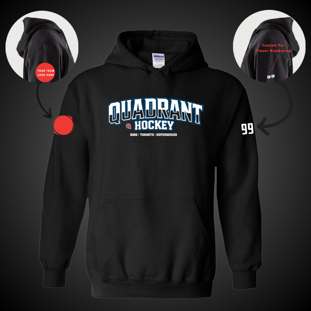 Quadrant Hockey Text Hoodie Team Pre-Sale
