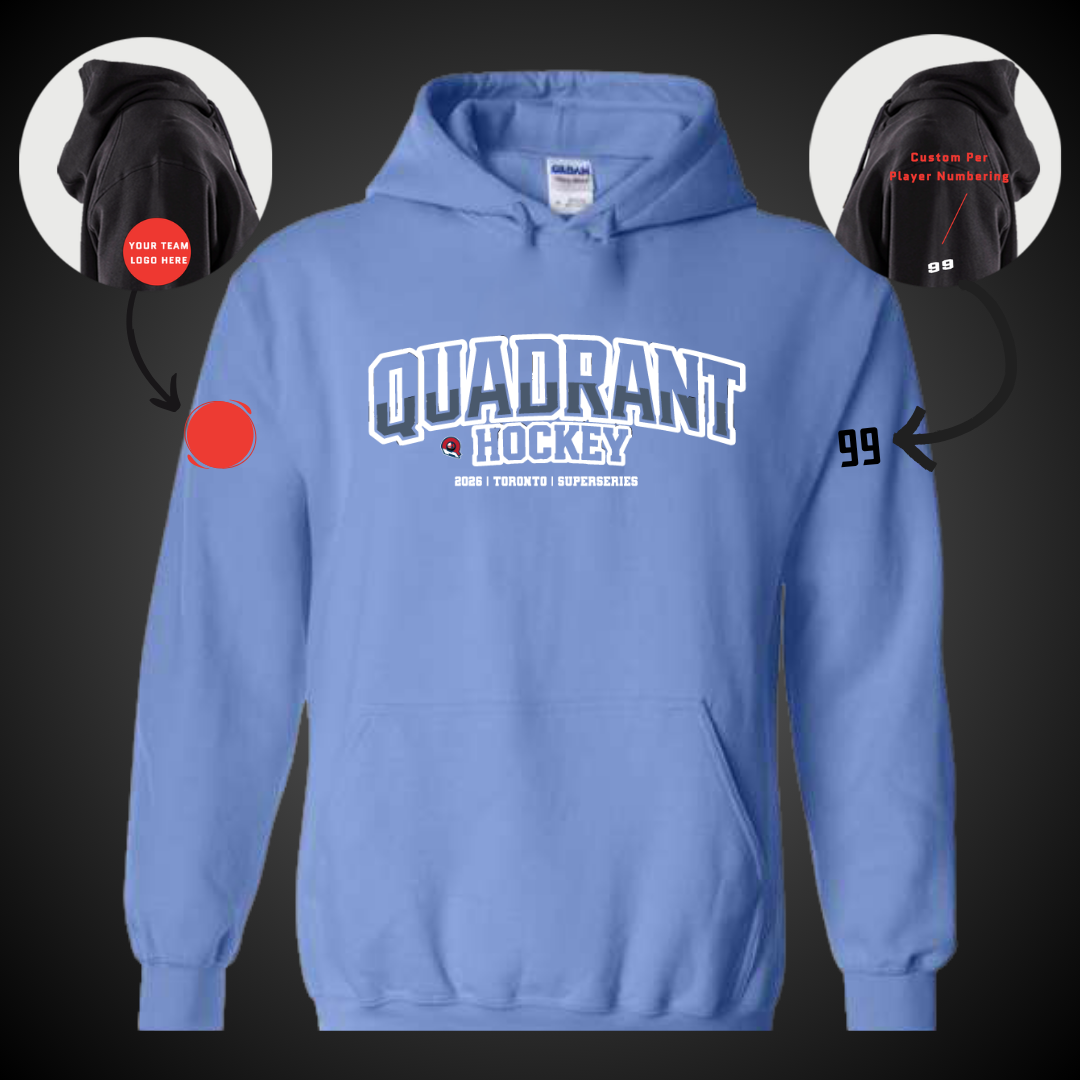 Quadrant Hockey Text Hoodie Team Pre-Sale